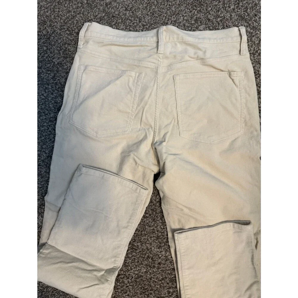 Jcrew Women’s Cream Corduroy Pants - Classic Straight Fit